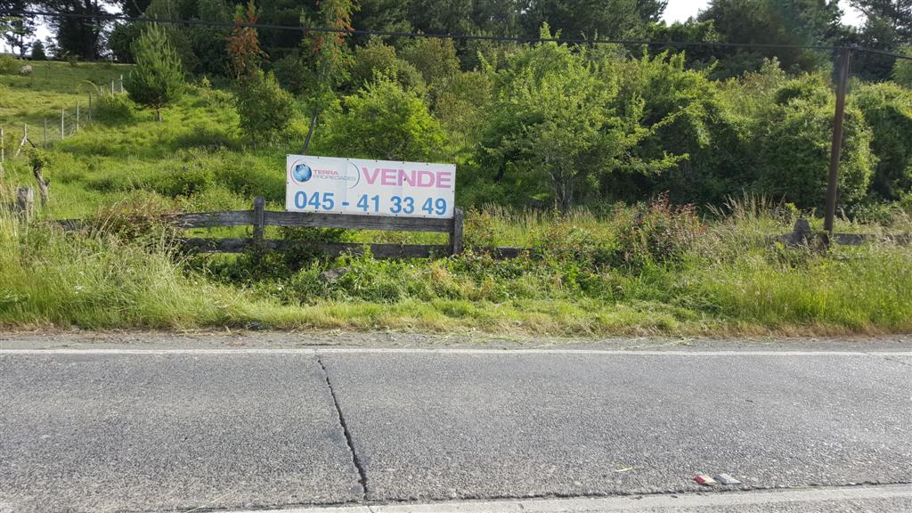 Parcela en venta orillas de camino Vrica. a Pucón